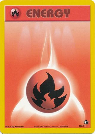 Fire Energy (107/111) [Neo Genesis Unlimited] | Dumpster Cat Games