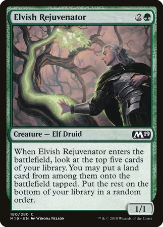 Elvish Rejuvenator [Core Set 2019] | Dumpster Cat Games