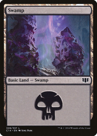 Swamp (328) [Commander 2014] | Dumpster Cat Games