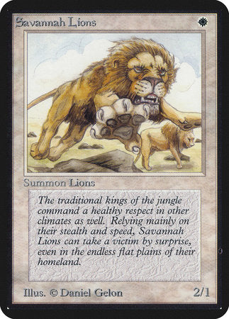 Savannah Lions [Limited Edition Alpha] | Dumpster Cat Games