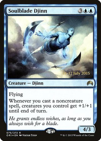 Soulblade Djinn [Magic Origins Promos] | Dumpster Cat Games