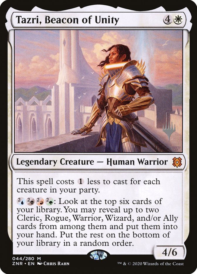 Tazri, Beacon of Unity (Promo Pack) [Zendikar Rising Promos] | Dumpster Cat Games