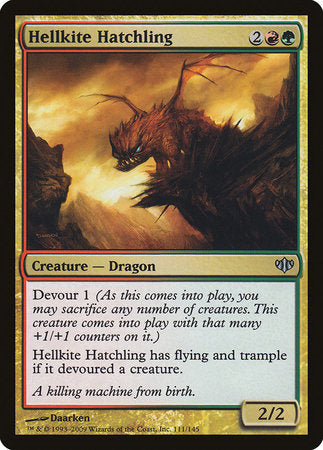 Hellkite Hatchling [Conflux] | Dumpster Cat Games