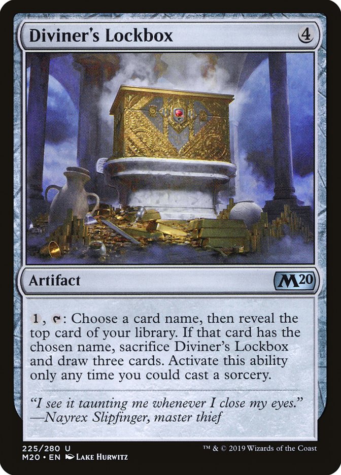 Diviner's Lockbox [Core Set 2020] | Dumpster Cat Games