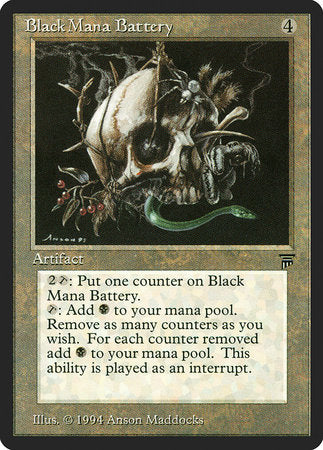 Black Mana Battery [Legends] | Dumpster Cat Games