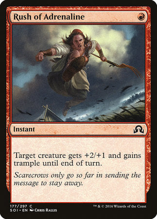 Rush of Adrenaline [Shadows over Innistrad] | Dumpster Cat Games