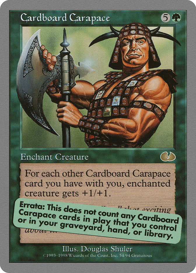 Cardboard Carapace [Unglued] | Dumpster Cat Games