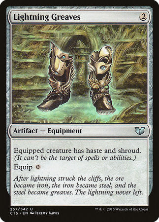 Lightning Greaves [Commander 2015] | Dumpster Cat Games
