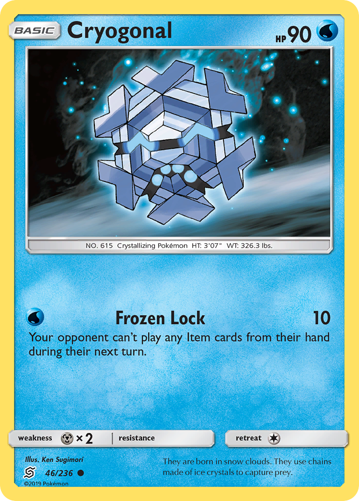 Cryogonal (46/236) [Sun & Moon: Unified Minds] | Dumpster Cat Games