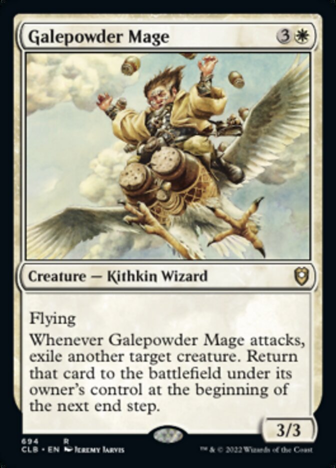 Galepowder Mage [Commander Legends: Battle for Baldur's Gate] | Dumpster Cat Games