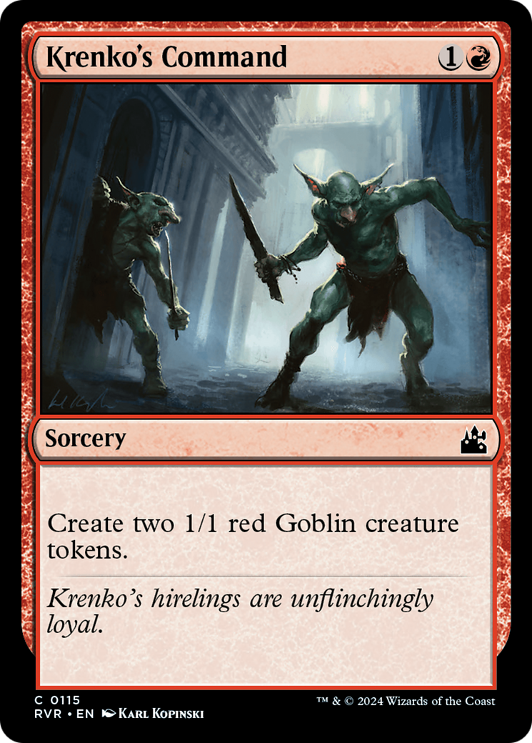 Krenko's Command [Ravnica Remastered] | Dumpster Cat Games