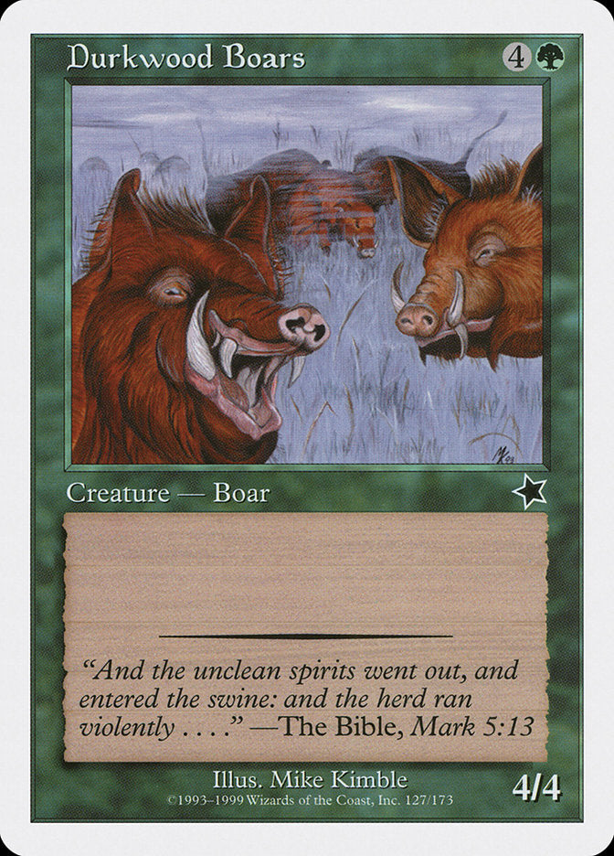 Durkwood Boars [Starter 1999] | Dumpster Cat Games