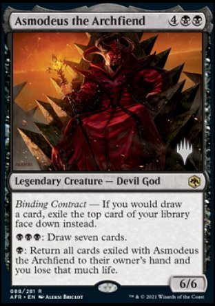 Asmodeus the Archfiend (Promo Pack) [Dungeons & Dragons: Adventures in the Forgotten Realms Promos] | Dumpster Cat Games