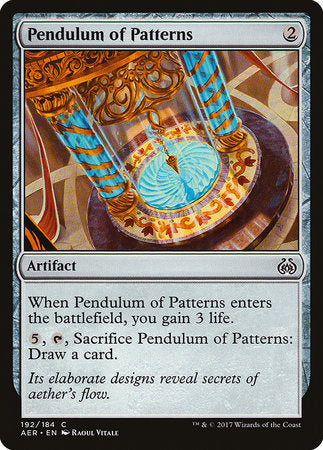 Pendulum of Patterns [Aether Revolt] | Dumpster Cat Games