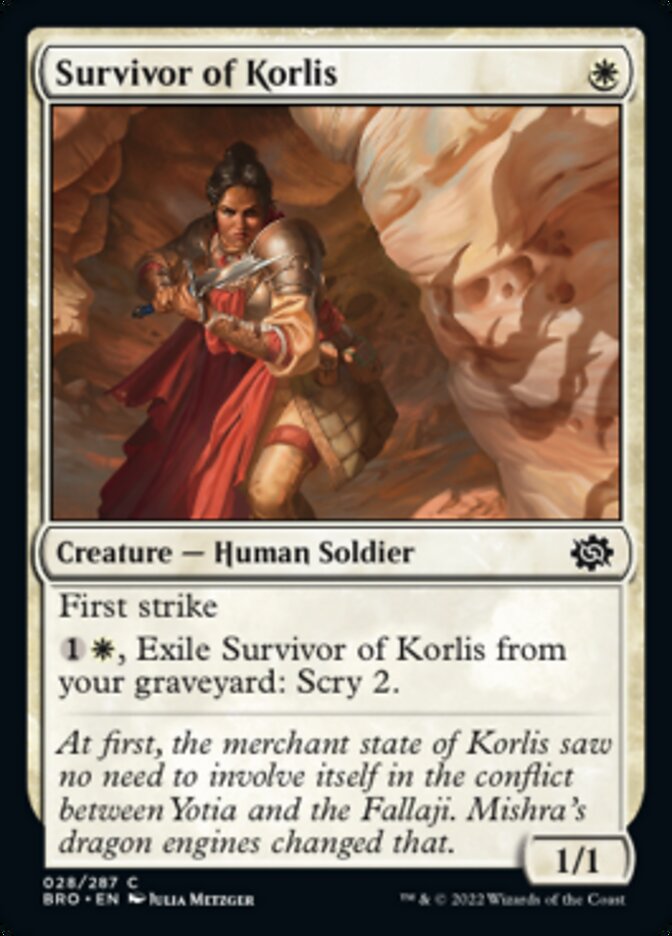 Survivor of Korlis [The Brothers' War] | Dumpster Cat Games