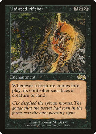 Tainted Aether [Urza's Saga] | Dumpster Cat Games