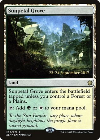 Sunpetal Grove [Ixalan Promos] | Dumpster Cat Games
