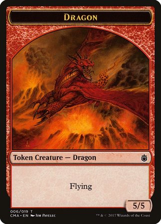 Dragon Token (006) [Commander Anthology Tokens] | Dumpster Cat Games