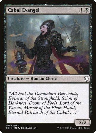Cabal Evangel [Dominaria] | Dumpster Cat Games