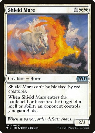 Shield Mare [Core Set 2019] | Dumpster Cat Games
