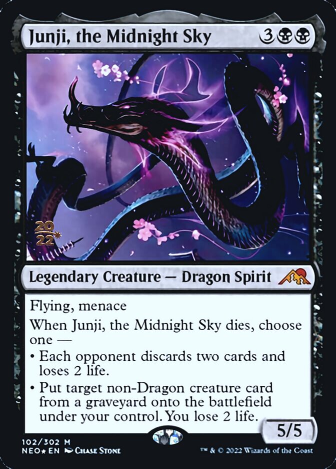 Junji, the Midnight Sky [Kamigawa: Neon Dynasty Prerelease Promos] | Dumpster Cat Games