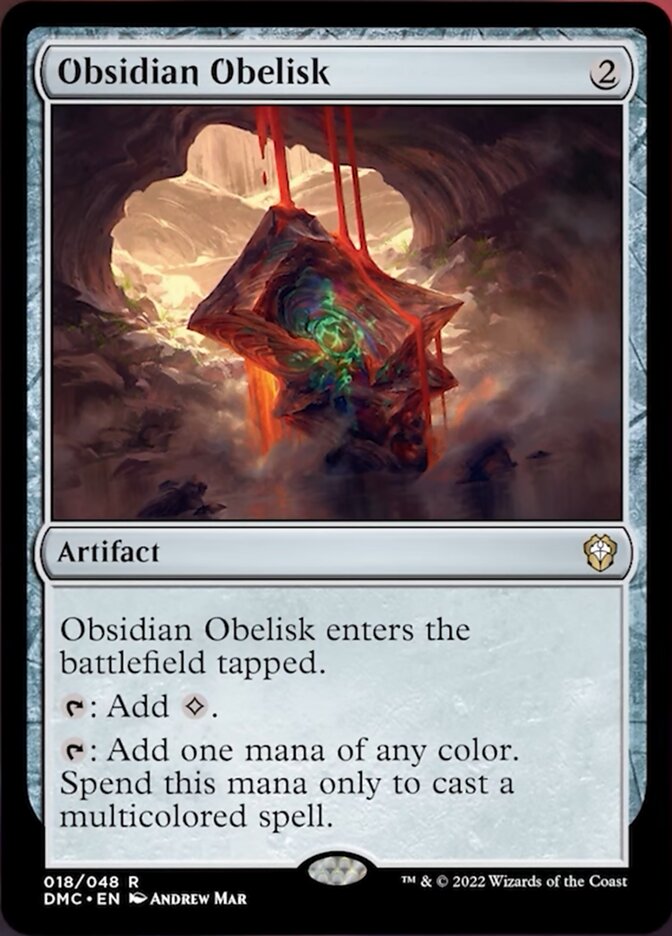 Obsidian Obelisk [Dominaria United Commander] | Dumpster Cat Games