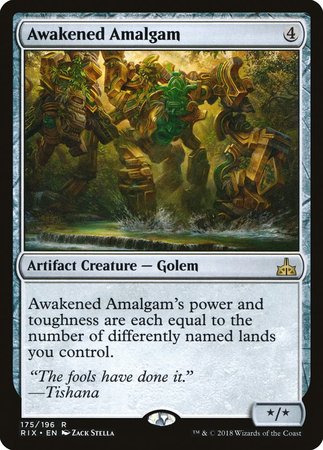 Awakened Amalgam [Rivals of Ixalan] | Dumpster Cat Games