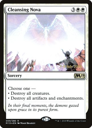 Cleansing Nova [Core Set 2019 Promos] | Dumpster Cat Games