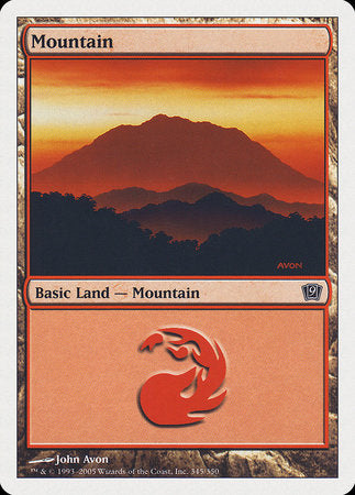 Mountain (345) [Ninth Edition] | Dumpster Cat Games
