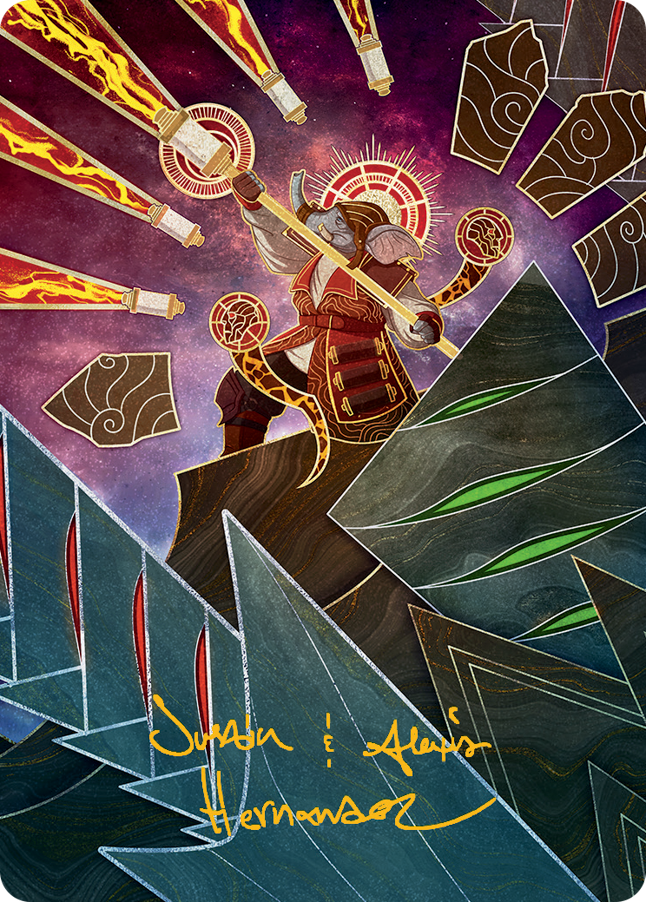 Quintorius, Loremaster Art Card (63) (Gold-Stamped Signature) [March of the Machine Art Series] | Dumpster Cat Games