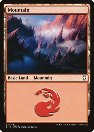 Mountain (305) [Commander Anthology Volume II] | Dumpster Cat Games