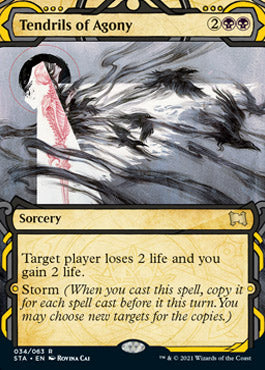 Tendrils of Agony (Etched Foil) [Strixhaven Mystical Archive] | Dumpster Cat Games
