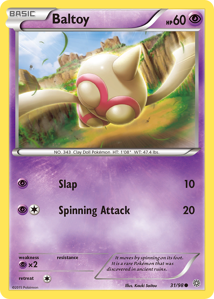 Baltoy (31/98) [XY: Ancient Origins] | Dumpster Cat Games