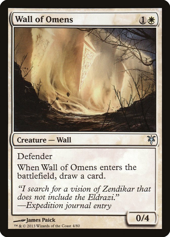 Wall of Omens [Duel Decks: Sorin vs. Tibalt] | Dumpster Cat Games