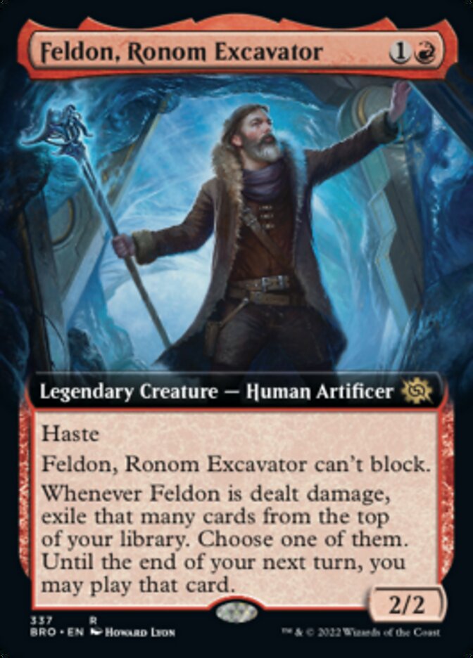 Feldon, Ronom Excavator (Extended Art) [The Brothers' War] | Dumpster Cat Games