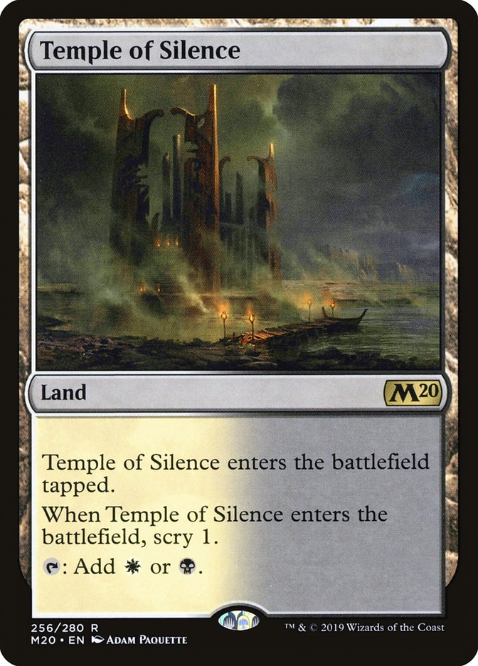 Temple of Silence [Core Set 2020] | Dumpster Cat Games