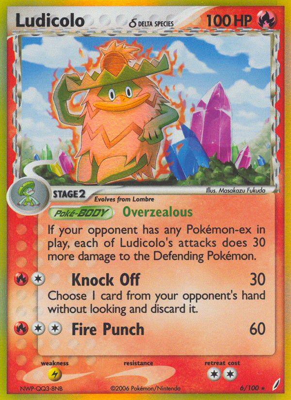 Ludicolo (6/100) (Delta Species) [EX: Crystal Guardians] | Dumpster Cat Games
