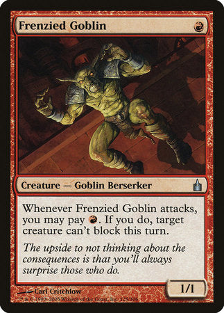 Frenzied Goblin [Ravnica: City of Guilds] | Dumpster Cat Games