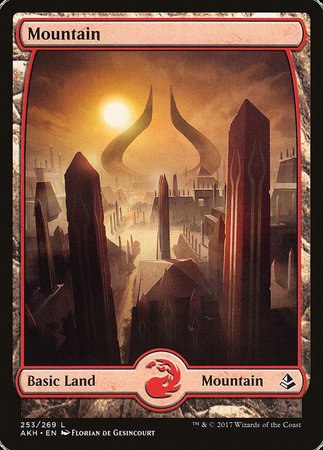 Mountain (253) - Full Art [Amonkhet] | Dumpster Cat Games