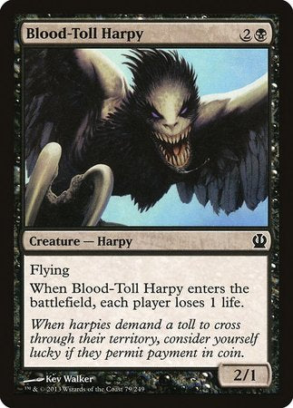 Blood-Toll Harpy [Theros] | Dumpster Cat Games