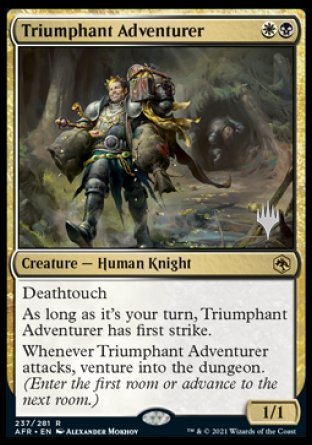 Triumphant Adventurer (Promo Pack) [Dungeons & Dragons: Adventures in the Forgotten Realms Promos] | Dumpster Cat Games
