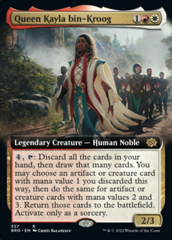 Queen Kayla bin-Kroog (Extended Art) [The Brothers' War] | Dumpster Cat Games