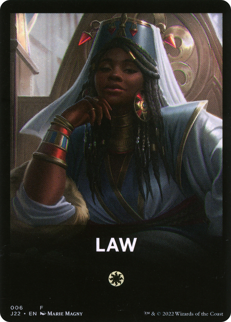 Law Theme Card [Jumpstart 2022 Front Cards] | Dumpster Cat Games