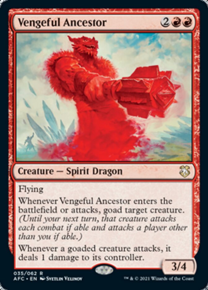 Vengeful Ancestor [Dungeons & Dragons: Adventures in the Forgotten Realms Commander] | Dumpster Cat Games