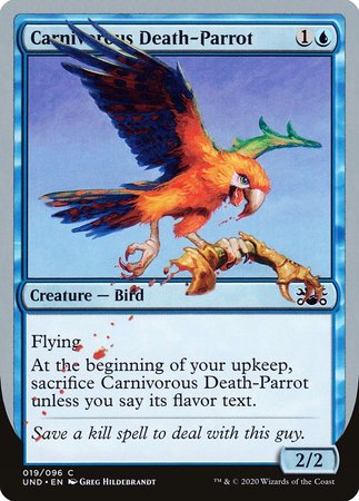 Carnivorous Death-Parrot [Unsanctioned] | Dumpster Cat Games