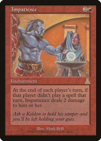Impatience [Urza's Destiny] | Dumpster Cat Games