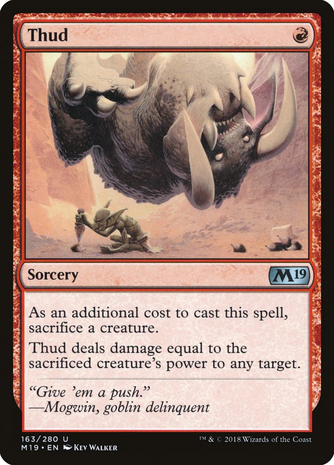 Thud [Core Set 2019] | Dumpster Cat Games