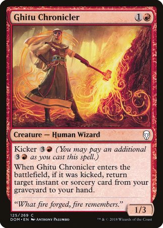 Ghitu Chronicler [Dominaria] | Dumpster Cat Games