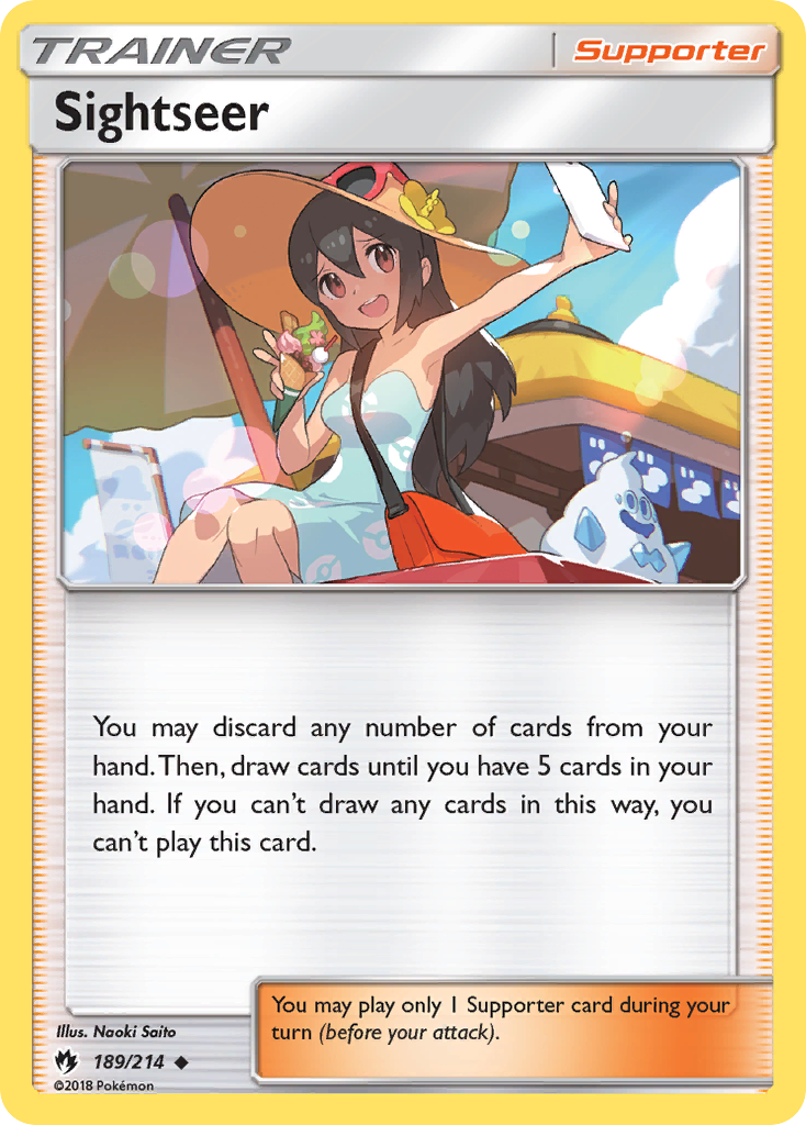 Sightseer (189/214) [Sun & Moon: Lost Thunder] | Dumpster Cat Games