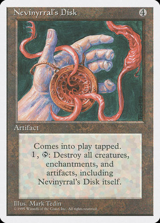 Nevinyrral's Disk [Fourth Edition] | Dumpster Cat Games